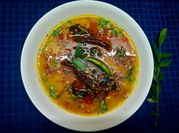 A picture of red lentil dahl