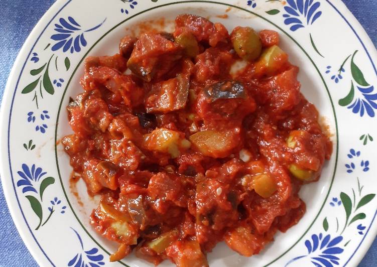 Caponata light alla mia maniera...gustosa!! 😋😋😛😛😜😜