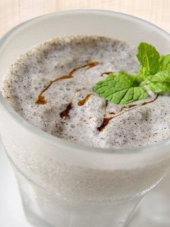 A picture of Tofu and Sesame Shaved Ice.