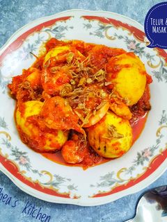 Foto resep Telur dan Udang Masak Habang (Merah) khas Banjar