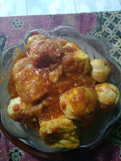 Foto resep Balado telor tahu
