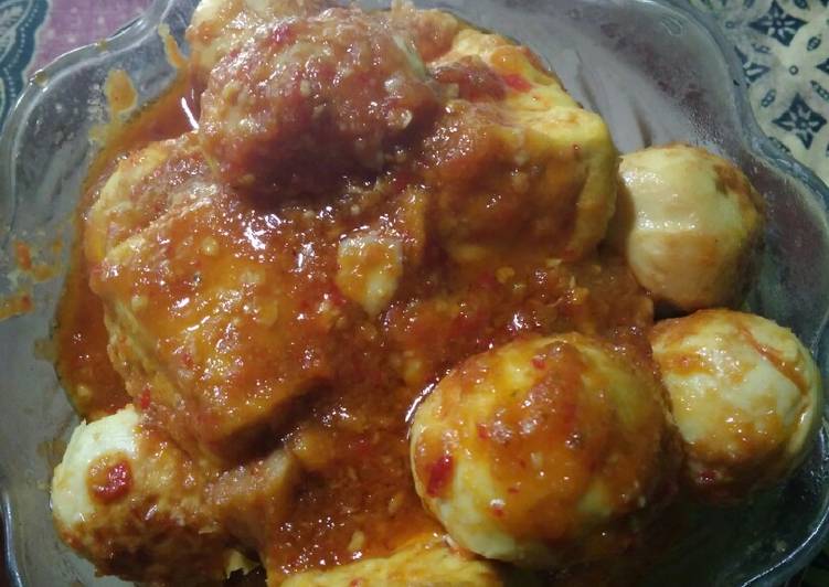 Balado telor tahu