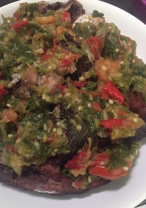 Foto resep Ikan tonggol cabe ijo