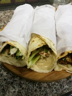 A picture of Labanese shawarma.