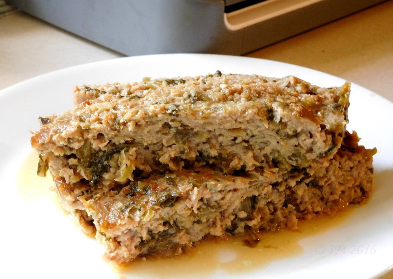 CHINESE MEATLOAF/ daging kukus sawi asin/nyuk piang
