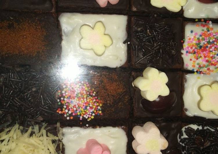 Brownis coklat panggang