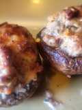 3Cheese 3Herb Hot Sausage-Stuffed Mushrooms