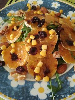 Una foto de Ensalada de naranja
