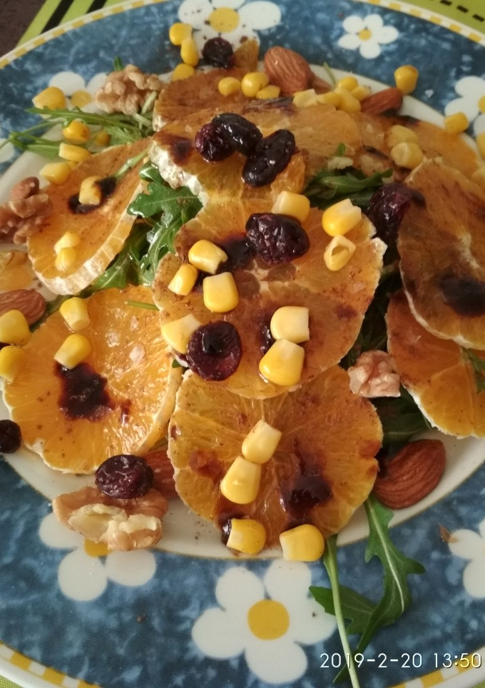 Una foto de Ensalada de naranja