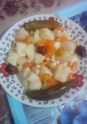 صورة لوصفة سلطة البطاطا والجزر