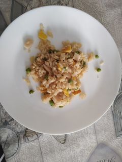 Una foto de Arroz con soja