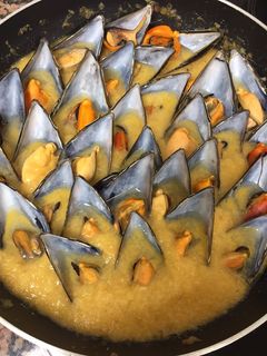Una foto de Mejillones a la sidra