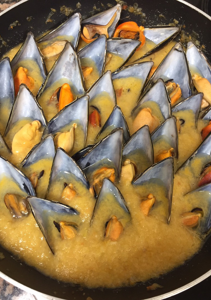 Una foto de Mejillones a la sidra
