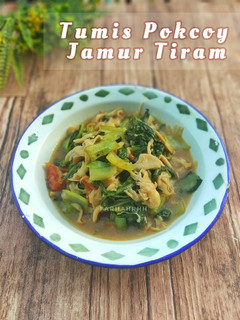 Foto resep Tumis Pokcoy Jamur Tiram