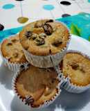 Muffins Navideños de frutos secos y mazapán