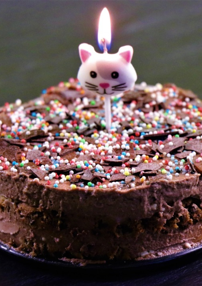 A picture of Cake For 2 | Homemade Chocolate Chip Cookie Ice Cream Cake | Egg Less| No Oven.