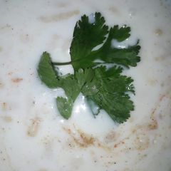 A picture of Boondi raita.