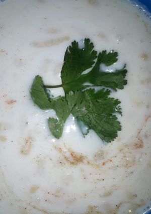 A picture of Boondi raita.