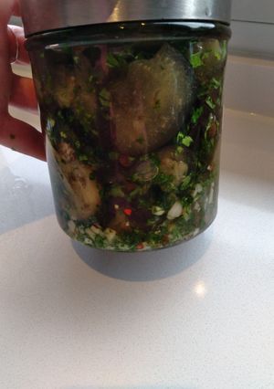 Una foto de Berenjenas al escabeche!!es bien🇦🇷 para acompañar carnes asada