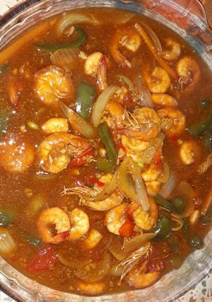 Foto resep Udang Tumis Manis Asam Gurih