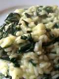 Risotto de espinaca y mozarela (mi receta 400)