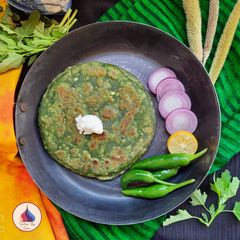 Bathua paratha A picture of Bathua paratha.