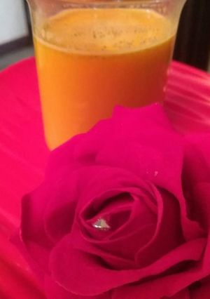 A picture of Kesar Thandai.