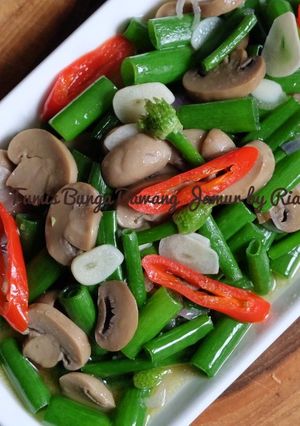 Foto resep Tumis Bunga Bawang Jamur