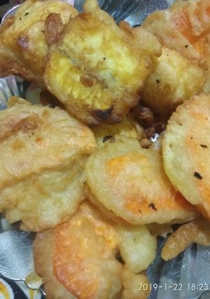 Foto resep Pisang,ubi goreng renyah