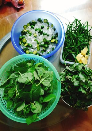Hình của món Siro húng chanh.