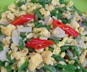 Cara Menyajikan Orak arik telur buncis Nikmat Lezat