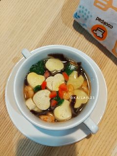Foto resep Sup Tahu Susu Udang Jamur