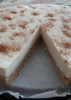 Una foto de Tarta de leche canela y limón
