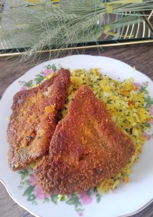 عکسی از دستور ماهی سرخ شده