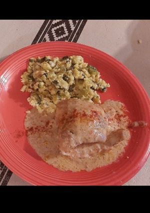 Una foto de Roll de pejerrey en salsa cítrica