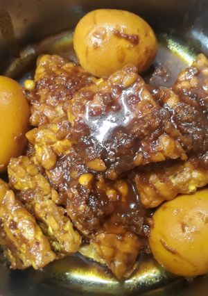 Foto resep Bacem Telur dan Tempe