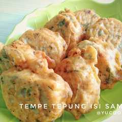 A picture of Tempe Tepung isi sambal (Tempe Kekinian).