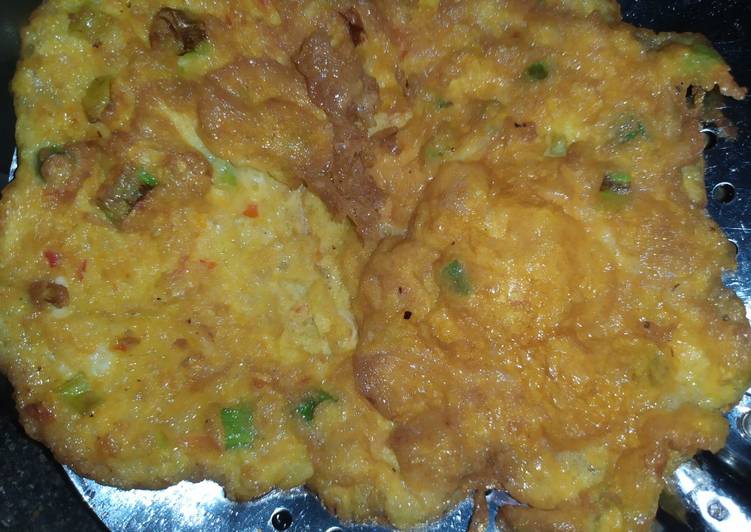 Telor dadar pedas