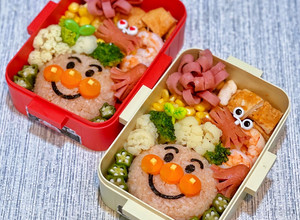 【兒童便當】可愛的麵包超人造型 的食譜成品照片