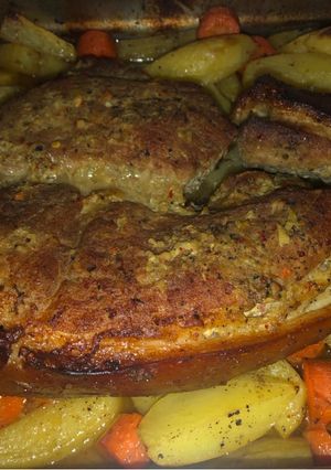 Sörben pácolt bőrös sertéscomb 🍖 recept fotója