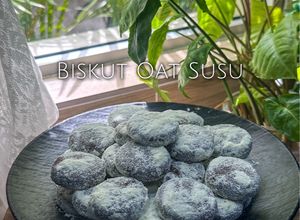 Gambar Biskut oat susu