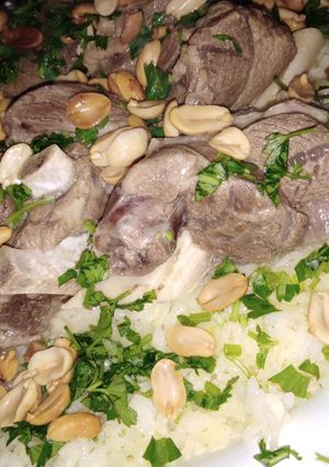 صورة لوصفة منسف باللحمة
