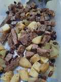 Para comer fría, aprovechando carne cocida