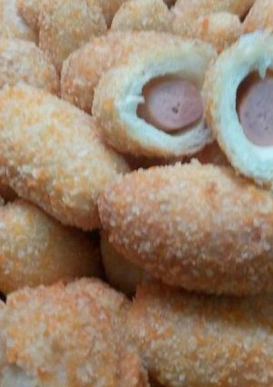 Foto resep Donat isi sosis balut panir