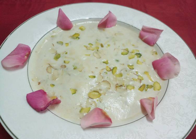 Recipe of Homemade Shahi Thandai Rabdi