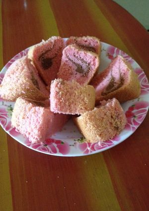 Foto resep Bolu strawberry ala2 chiffon cake