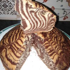 A picture of Choclate marble cake.