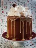 Κέικ σοκόλαση με nutella και ζαχαρωτά marshmallows