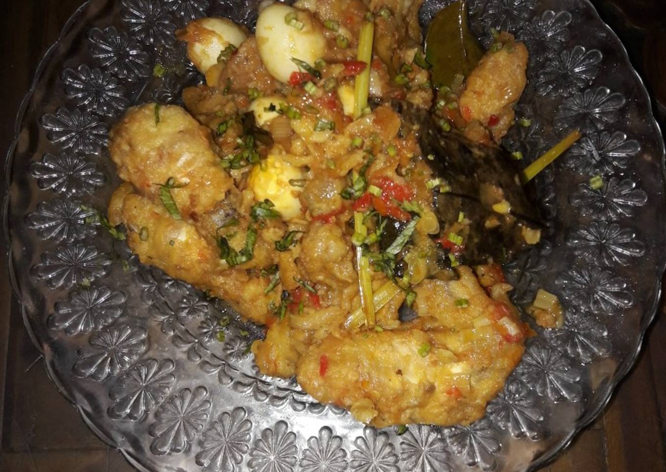 Ceker sayap puyuh pedas krispi