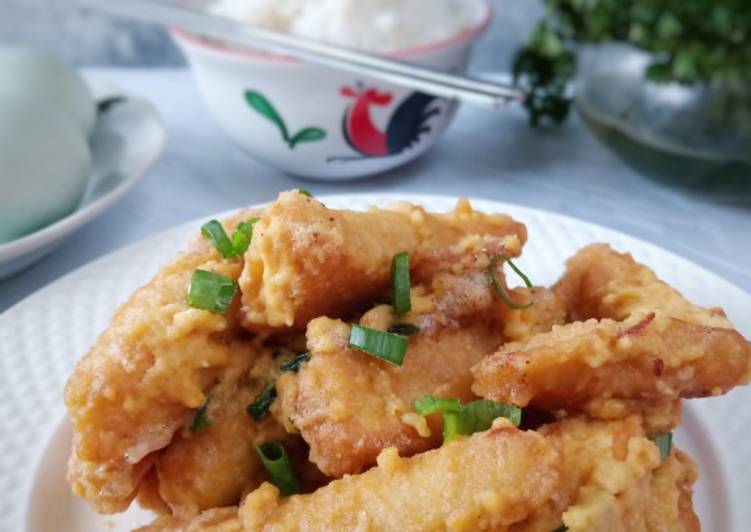 Resep Jagung Putren Saus Telur Asin, Lezat